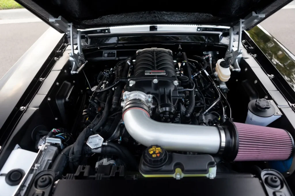 1967 Shelby GT 500 engine upper shot